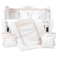 Lenjerie de pat pentru copii PernaMea Royal (PM.101611/2) Bumbac/ Pink White