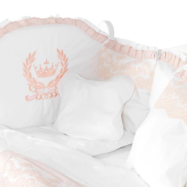 Детское постельное бельё PernaMea Royal (PM.101611/2) Хлопок/ Розовый White photo 3 Детское постельное бельё PernaMea Royal (PM.101611/2) Хлопок/ Розовый White photo 3