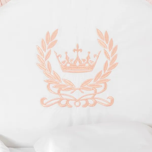 Детское постельное бельё PernaMea Royal (PM.101611/2) Хлопок/ Розовый White photo 5 Детское постельное бельё PernaMea Royal (PM.101611/2) Хлопок/ Розовый White photo 5
