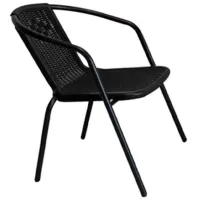 Scaun de grădină Hydro-S Littlerock Plastic / Plastic / Black Black