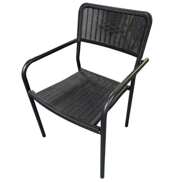 Садовый стул Hydro-S Rattan Пластик / Пластик / Черный Черный photo 1