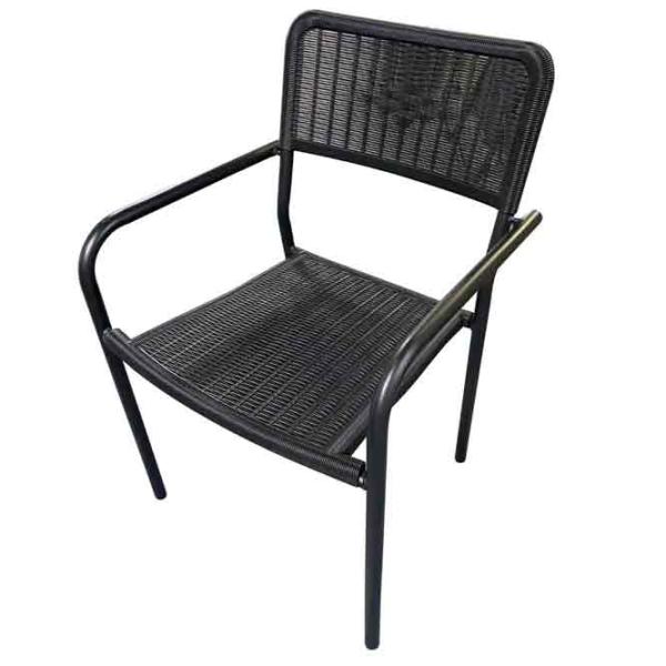 Садовый стул Hydro-S Rattan Пластик / Пластик / Черный Черный photo 1