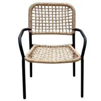 Scaun de grădină Hydro-S 266696 Metal / Poliratan / Beige Black