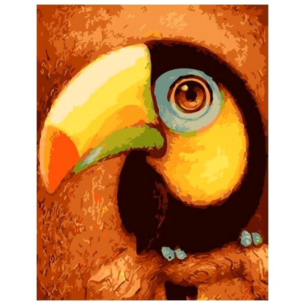 Картина по номерам PRC Тукан 03239 50 x 40 см / Вертикальная photo 1