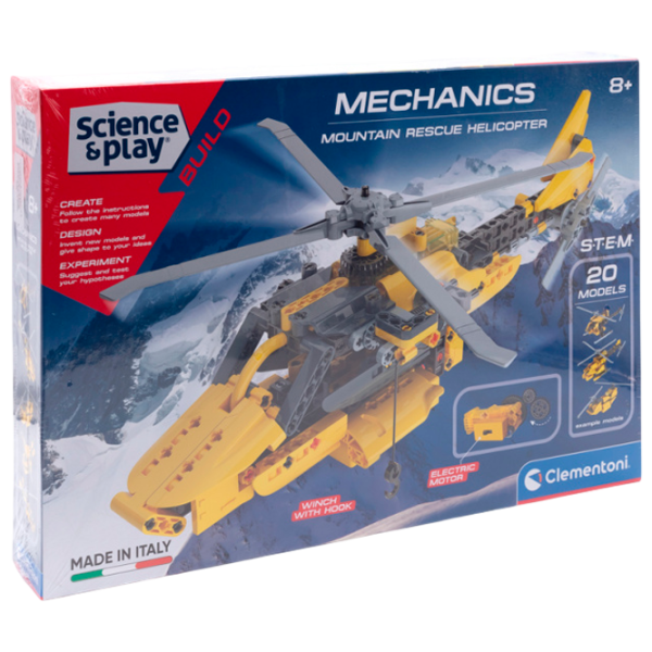 Конструктор Clementoni Mountain Rescue Helicopter Вертолет/ Желтый photo 1