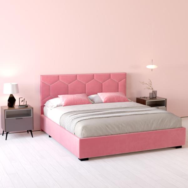 Кровать My-Style my-Dora 140 x 200 см / Фанера / Розовый photo 5