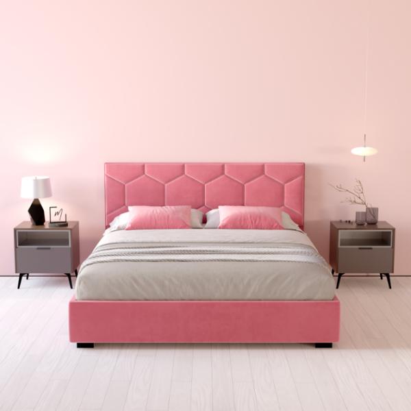 Кровать My-Style my-Dora 200 x 200 см / Фанера / Розовый photo 6