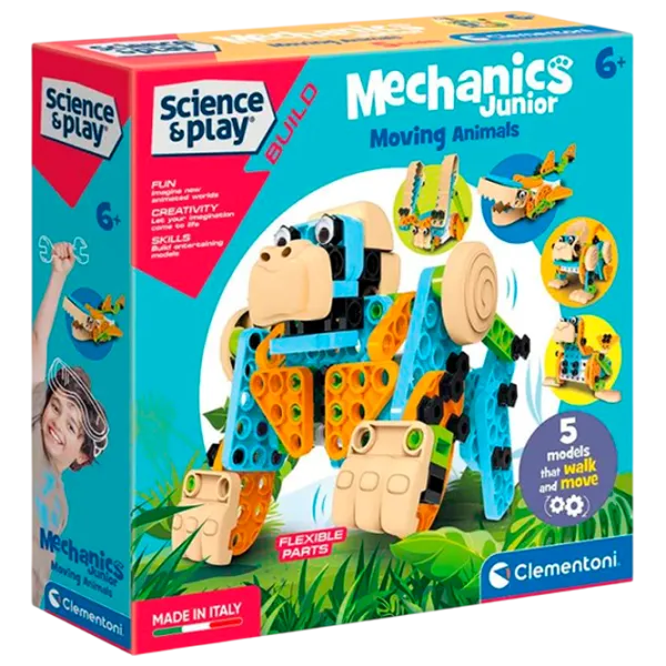 Конструктор Clementoni Moving Animals Фигуры/ Разноцветный photo 1