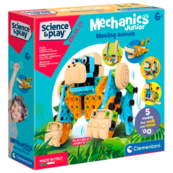 Конструктор Clementoni Moving Animals Фигуры/ Разноцветный photo 1