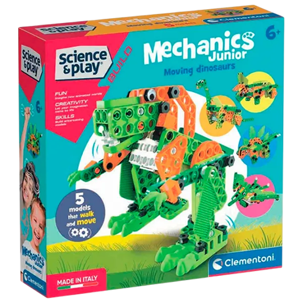 Constructor Clementoni Moving Dinosaurs Figuri/ Multicolor photo 1