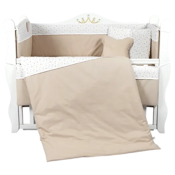 Lenjerie de pat pentru copii PernaMea Comfort (PM.100042/2) Bumbac/ Brown White photo 1 Lenjerie de pat pentru copii PernaMea Comfort (PM.100042/2) Bumbac/ Brown White photo 1