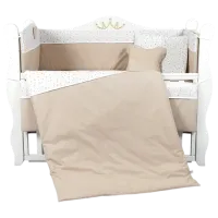 Lenjerie de pat pentru copii PernaMea Comfort (PM.100042/2) Bumbac/ Brown White