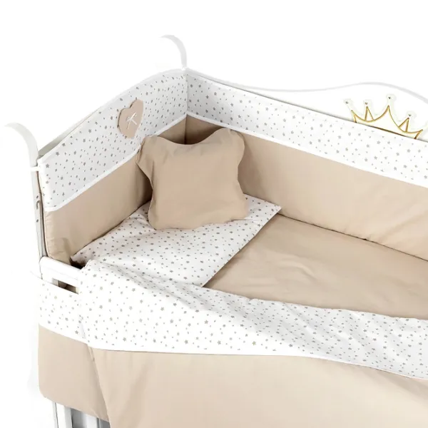 Lenjerie de pat pentru copii PernaMea Comfort (PM.100042/2) Bumbac/ Brown White photo 2 Lenjerie de pat pentru copii PernaMea Comfort (PM.100042/2) Bumbac/ Brown White photo 2