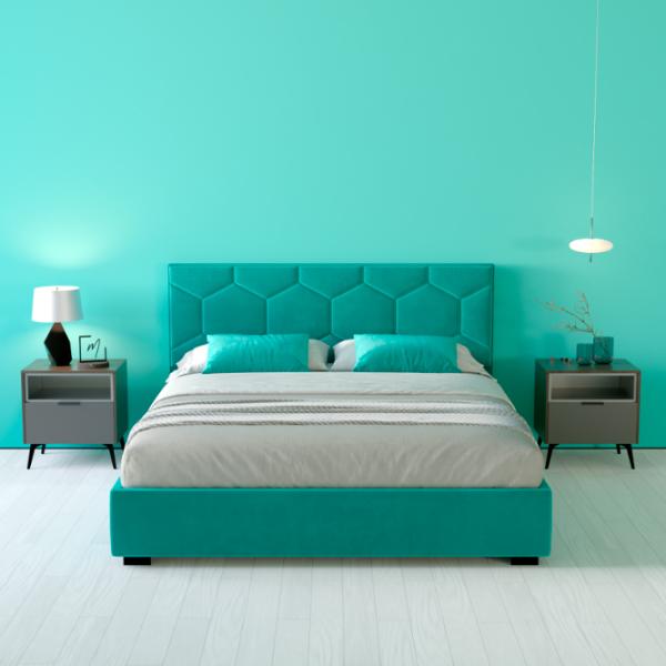 Кровать My-Style my-Dora 140 x 200 см / Фанера / Бирюзовый photo 6