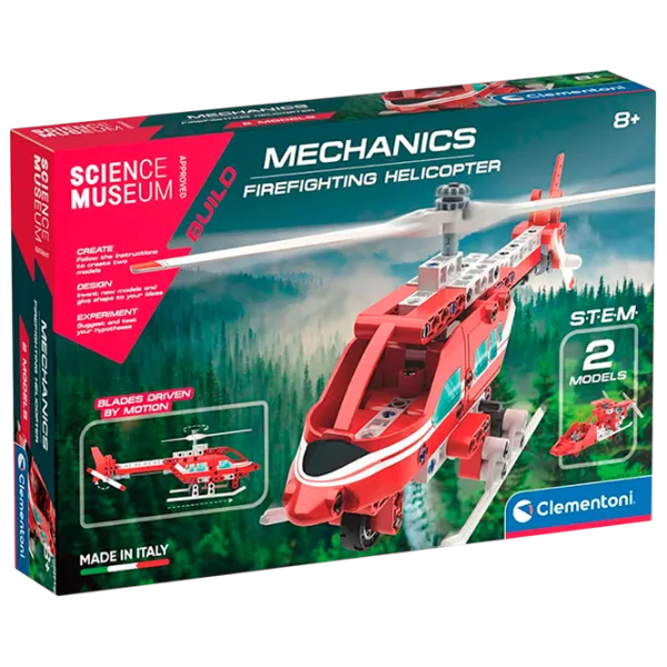 Конструктор Clementoni Firefighting Helicopter Пожарные/ Красный photo 1