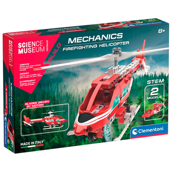 Конструктор Clementoni Firefighting Helicopter Пожарные/ Красный photo 1