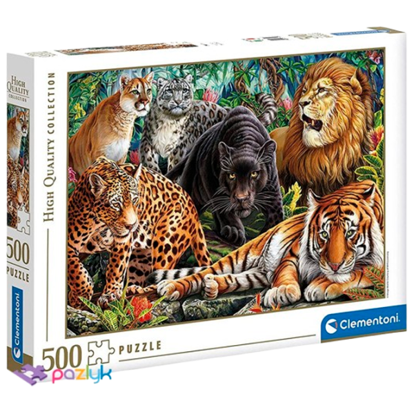 Puzzle Clementoni Wild cats 14+/ Numărul de piese: 500 photo 2