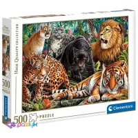 Puzzle Clementoni Wild cats 14+/ Numărul de piese: 500 photo 2