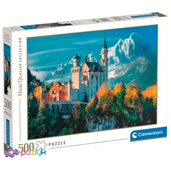 Puzzle Clementoni NEUSCHWANSTEIN CASTLE 14+/ Количество деталей: 500 photo 2