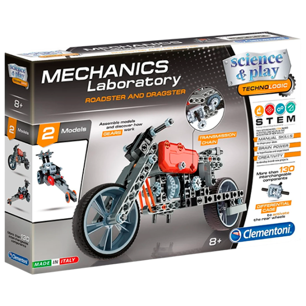 Конструктор Clementoni Roadster and Dragster Транспорт/ Серый photo 1