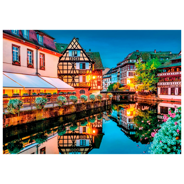 Puzzle Clementoni Strasbourg Old Town 14+/ Numărul de piese: 500 photo 1