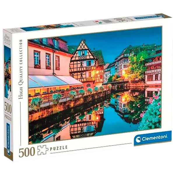 Puzzle Clementoni Strasbourg Old Town 14+/ Numărul de piese: 500 photo 2