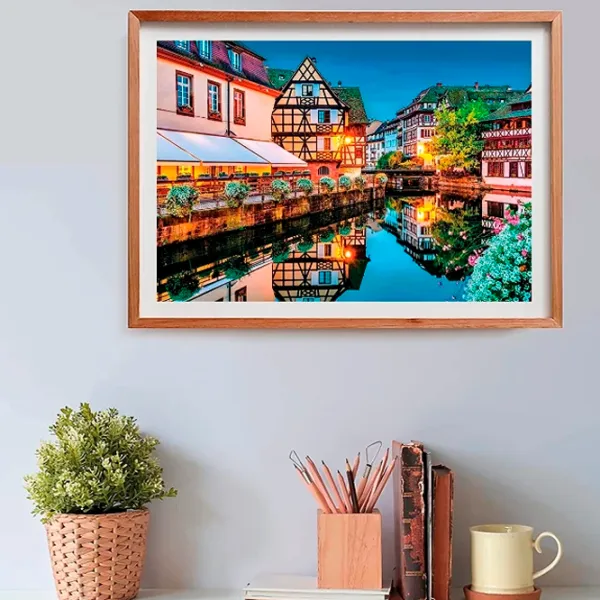 Puzzle Clementoni Strasbourg Old Town 14+/ Numărul de piese: 500 photo 4