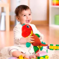 Jucărie moale Clementoni Animals My Little Dino 17847 / Red photo 4