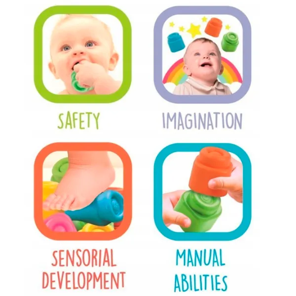 Конструктор Clementoni Toy Dog & Puppy Basket Классический/ Синий photo 5