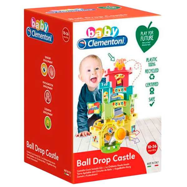 Креативный набор Clementoni Baby Ball Drop Castle 17226 10+ месяцев / Разноцветный Разноцветный photo 1
