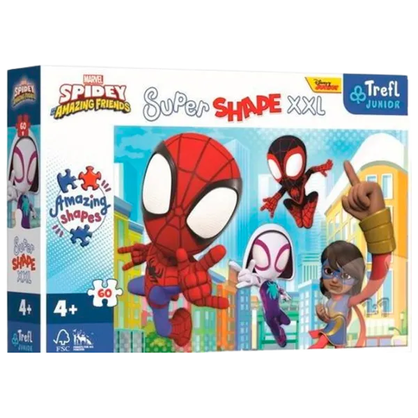 Puzzle Trefl Spiderman 3+/ Numărul de piese: 60 photo 2