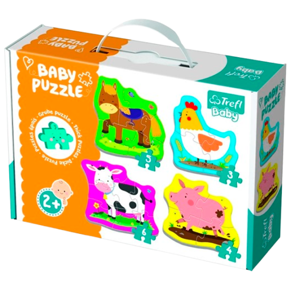 Puzzle Trefl Farm Animals 2+/ Numărul de piese: 18 photo 2