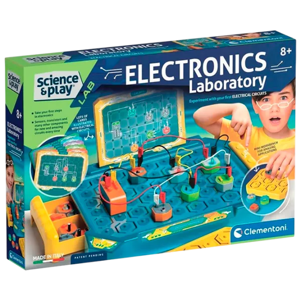 Игровой набор Clementoni Science & Play Electronics Laboratory 61548 8+ / Разноцветный Синий photo 1
