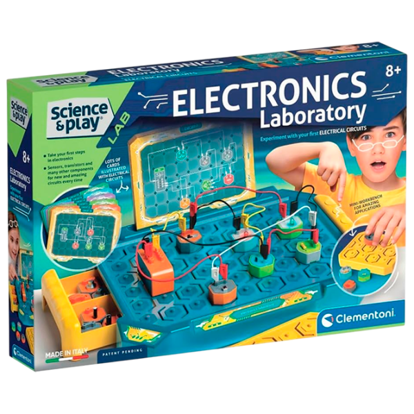 Игровой набор Clementoni Science & Play Electronics Laboratory 61548 8+ / Разноцветный Синий photo 1