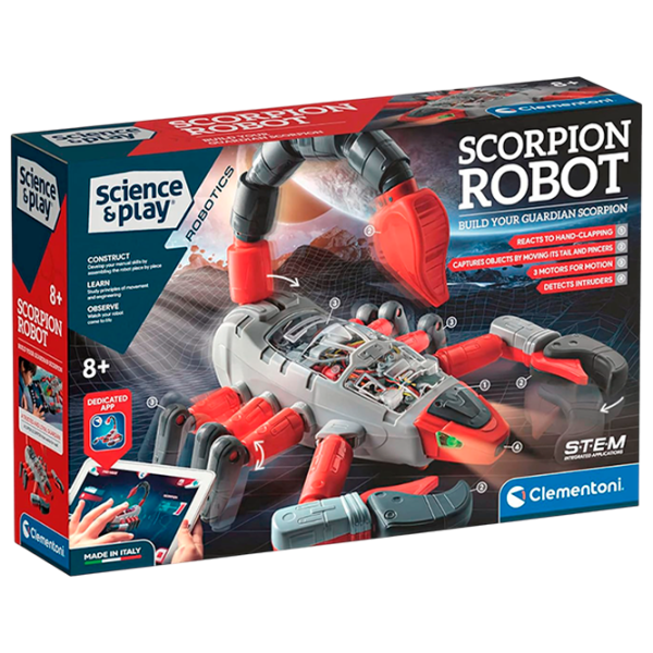 Конструктор с радиоуправлением Clementoni Scorpion Robot Робот/ Серый photo 1