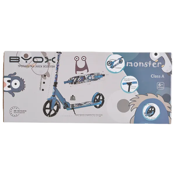 Детский двухколёсный самокат Moni Monster (MT.124639) 100 кг/ Синий photo 9