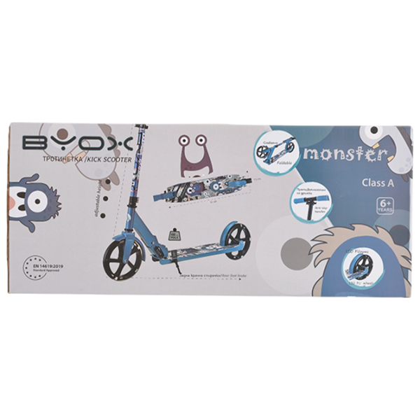 Детский двухколёсный самокат Moni Monster (MT.124639) 100 кг/ Синий photo 9