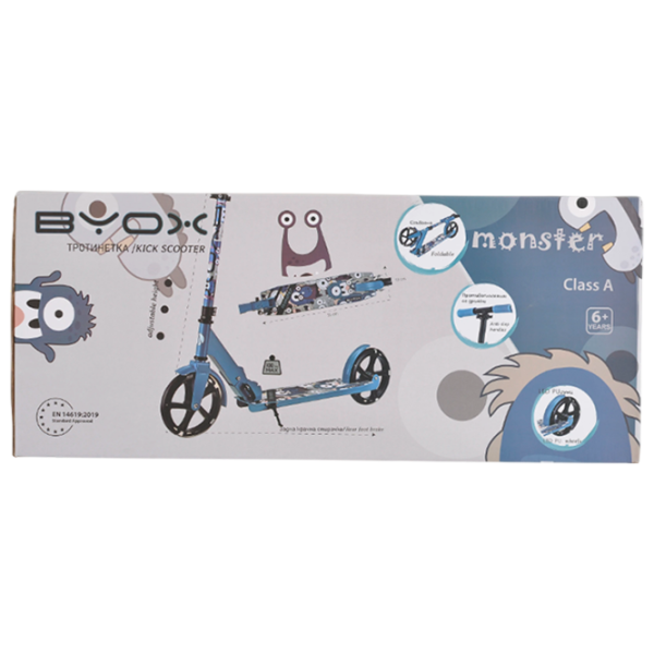 Детский двухколёсный самокат Moni Monster (MT.124640) 100 кг/ Красный photo 9