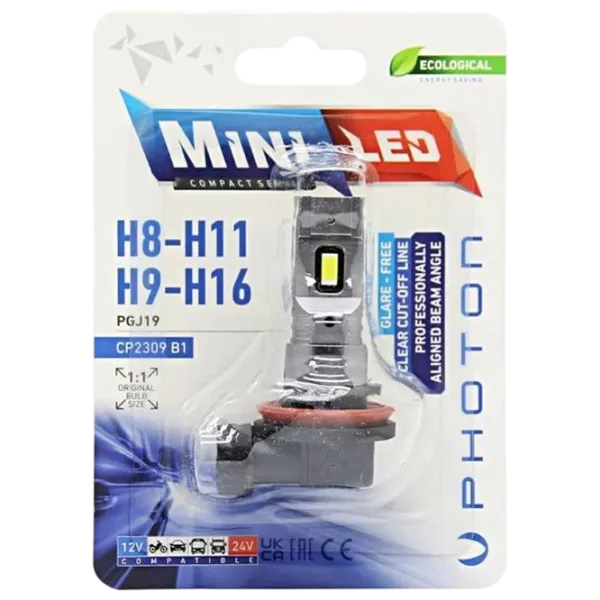 Автомобильная лампа Photon CP2309 B1 MINI светодиодная / H9 / PGJ19 / /  photo 1 Автомобильная лампа Photon CP2309 B1 MINI светодиодная / H9 / PGJ19 / /  photo 1