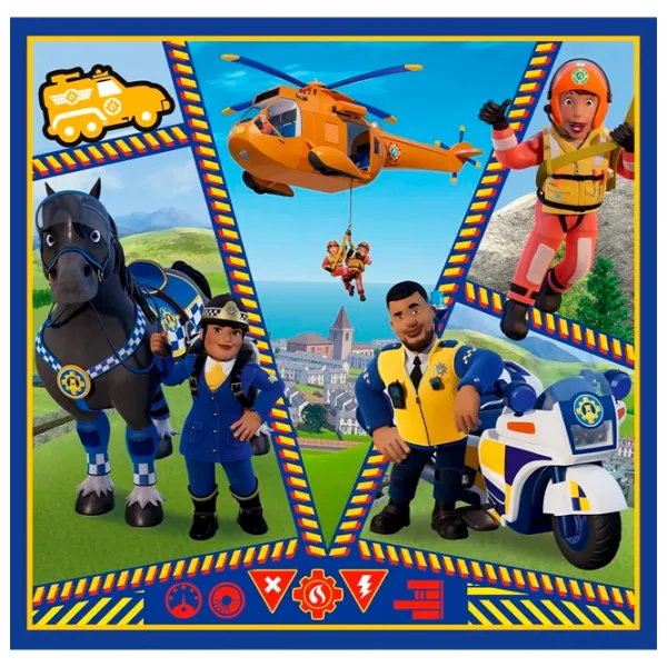 Puzzle Trefl Fireman Sam' day 4+/ Numărul de piese: 106 photo 2