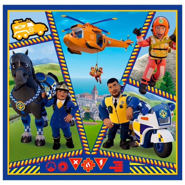 Puzzle Trefl Fireman Sam' day 4+/ Numărul de piese: 106 photo 2