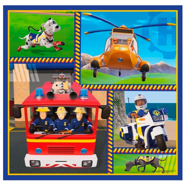 Puzzle Trefl Fireman Sam' day 4+/ Numărul de piese: 106 photo 4