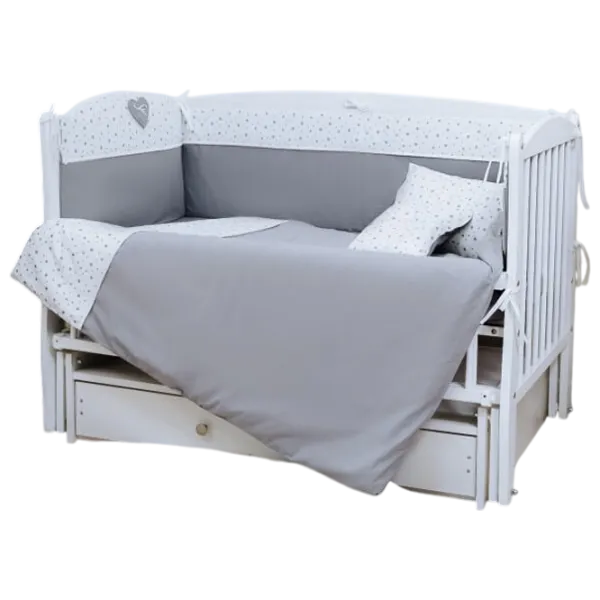 Детское постельное бельё PernaMea Comfort (PM.100042/1) Хлопок/ Серый White photo 1 Детское постельное бельё PernaMea Comfort (PM.100042/1) Хлопок/ Серый White photo 1