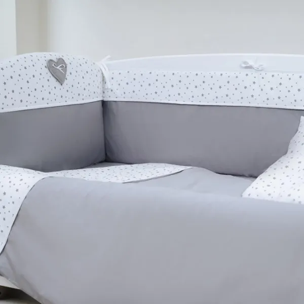 Детское постельное бельё PernaMea Comfort (PM.100042/1) Хлопок/ Серый White photo 2 Детское постельное бельё PernaMea Comfort (PM.100042/1) Хлопок/ Серый White photo 2