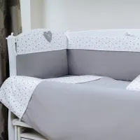 Детское постельное бельё PernaMea Comfort (PM.100042/1) Хлопок/ Серый White photo 3
