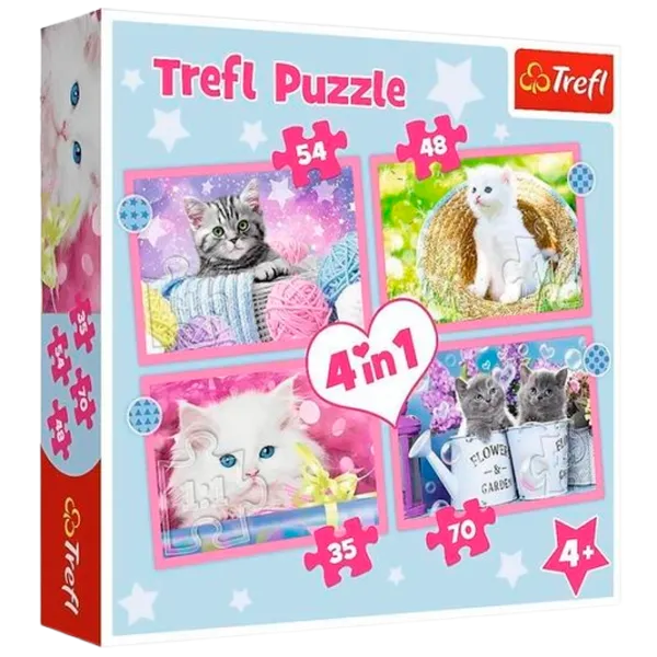 Puzzle Trefl Fun cats 4+/ Numărul de piese: 207 photo 1