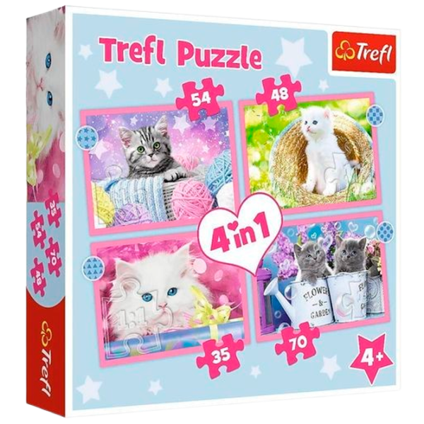 Puzzle Trefl Fun cats 4+/ Numărul de piese: 207 photo 1