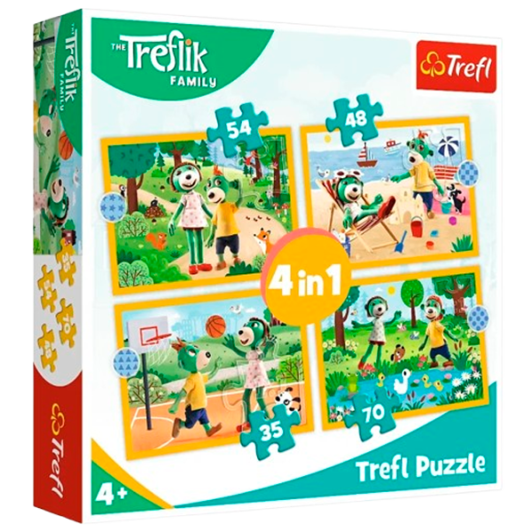 Puzzle Trefl Trefliks 4+/ Количество деталей: 207 photo 1