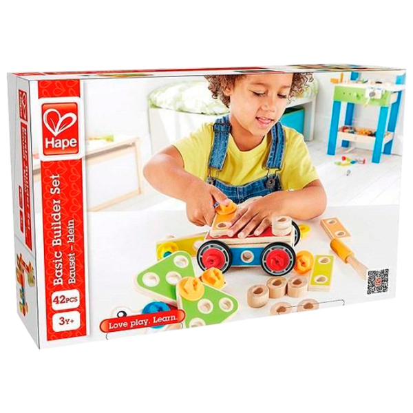 Constructor Hape Basic Builder Set Clasic/ Brown photo 1