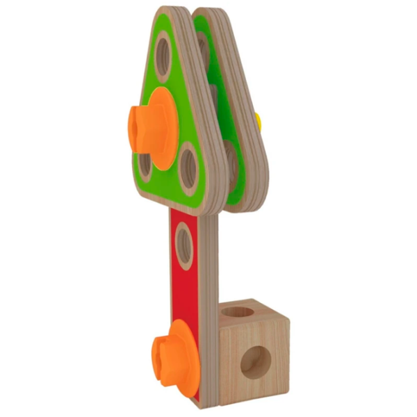 Constructor Hape Basic Builder Set Clasic/ Brown photo 8